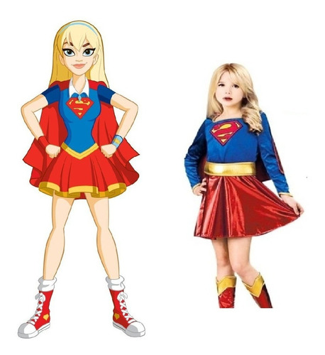 Disfraz De Supergirl Super Woman Super Heroes