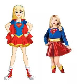 Disfraz De Supergirl Super Woman Super Heroes