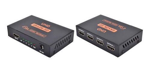 Imagen 3 de 5 de Splitter Hdmi 1 X 4 Salidas 4k - 1080p