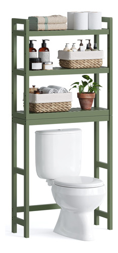 Songmics Over The Toilet Storage 3-tier Bamboo Over Toilet