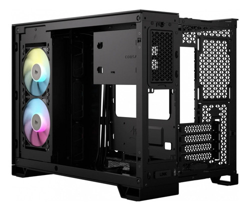 Gabinete Corsair Icue Link 2500x Rgb Micro-tower Negro