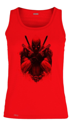 Camiseta Esqueleto Deadpool Arte Sangre Camisilla Hombre Isk