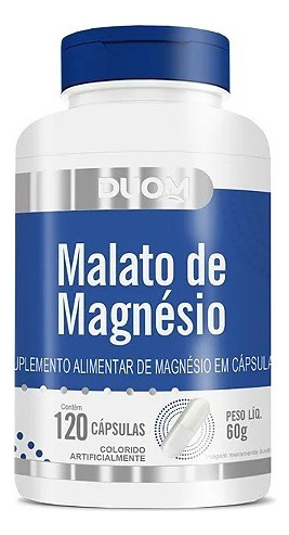 Kit 6 Suplemento Malato De Magnésio Com 120cps - Duom