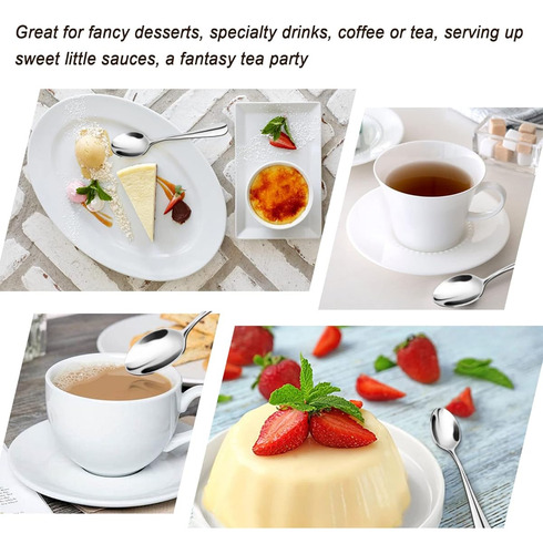 Cuchara De Postre 8 Piezas De Acero Inoxidable Cuchara Cafe