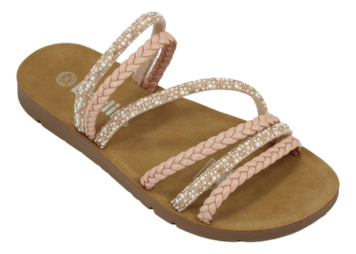 Sandalia De Piso Con Tiras Berlin Mod 801208 Color Pink