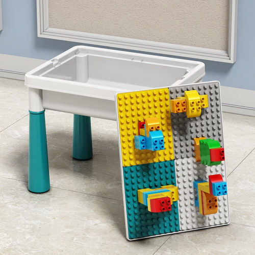 Mesa Didactica Con Juego De Bloques Trae Silla Para Niños