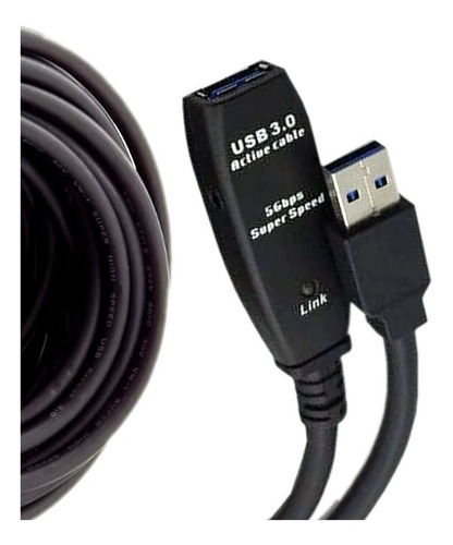 Extensão Usb 3.0 Amplificada De 15 Metros Win Cabos