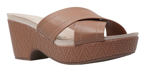 Sandalias De Tacon Camel Zapatos Mujer Modare 7137114