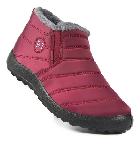 comprar Botas Nieve Felpa Para Hombre Y Mujer Cálidos Impermeables