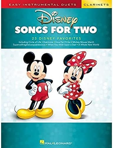 Libro: Disney Songs For Two Clarinets: Easy Instrumental