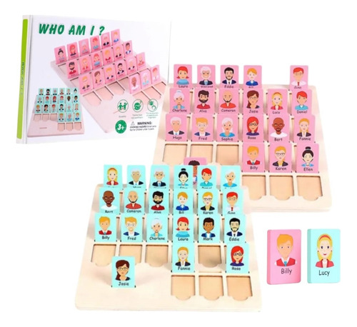 Juego Adivinar Quién Soy Juego De Mesa Juego Madera Niños