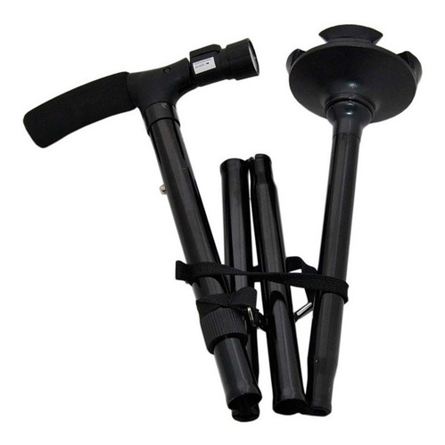 Bastón Para Adulto Plegable Ajustable Con Luces Led 4 Apoyos