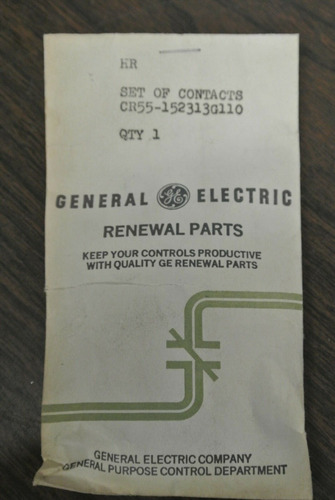 General Electric Cr55-152313g110 Contact Kit / Set / New Jjm
