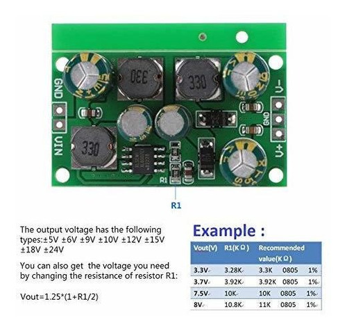 Imagen 2 de 6 de Dc Convertidor Voltaje Positivo Negativo ± Volts