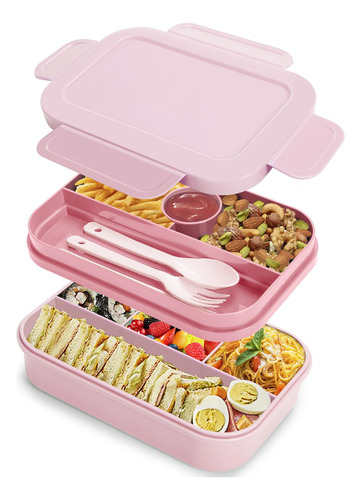 Happyrhino Bento Box Adult Lunch Box,2000ml Doble 9wb4z