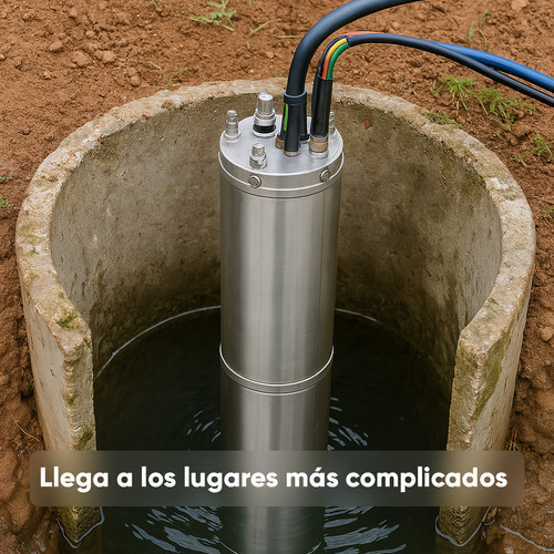 Motor Sumergible Aqua Pak Msqa4 53460 | 5 Hp | 3 Fases 460v | Diámetro 4 | Acoplamiento Nema 4 | Carcasa Acero Inoxidable | Cable 2.5m | Ideal Para Pozos Profundos, Cisternas Y Norias