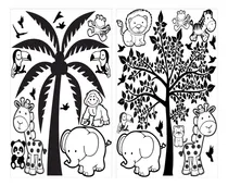 Comprar Vinilos Decorativos Animales  Niñas Pared Cuarto Papel Tapiz