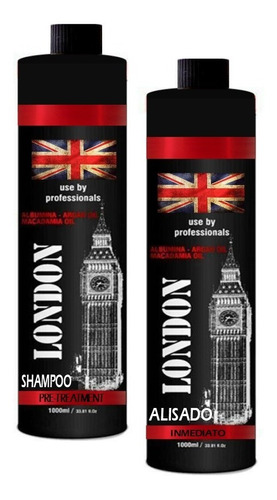 Alisado London Express Argan 1 Litro + Shampoo Envio Al Pais