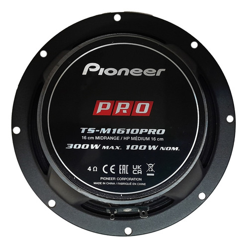 Parlante De Medios Pioneer Ts-m1610pro 6,5 300w 100w De Rms