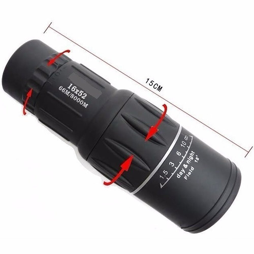 Monóculo Luneta 16x52 66/8000 Profissional Tático Telescópio