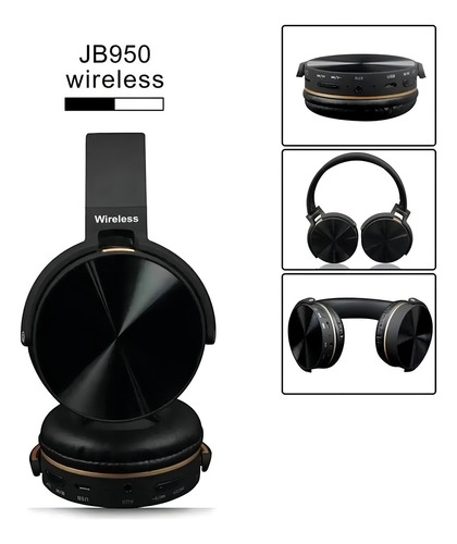 Fone De Ouvido Headset Bluetooth Jb950 Preto