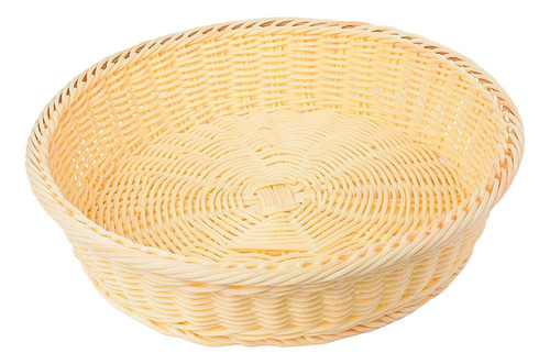 Cesta De Pan Tejida De Mimbre Bandejas De Platos De Frutas