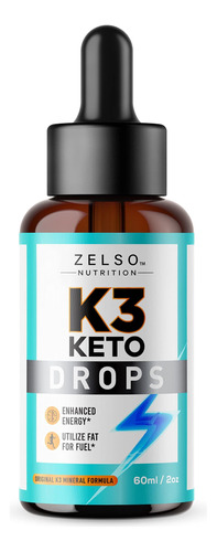 K3 Keto Drops Para Bajar De Peso - Quemador De Grasa Y Pote.