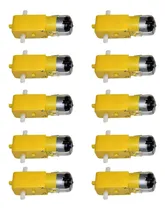 Comprar 10 Pieza Motorreductor Recto 48:1 Motor 2 Ejes Carro Arduino
