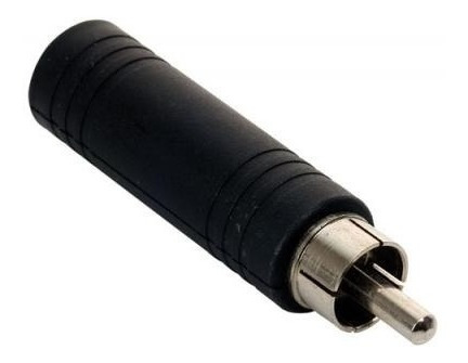 ¡adaptador Rca Macho  A Plug 6,5mm Hembra