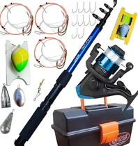 Comprar Combo Pesca Completo Caña 210m Reel Caja Pesca Linea Plomada
