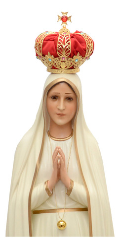 Imagem Nossa Senhora De Fátima 120cm C/ Coroa Folheada Ouro
