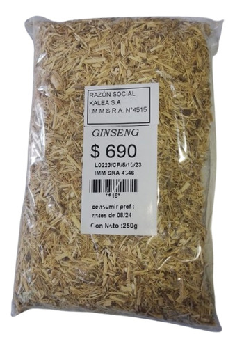 Ginseng 250g Lleve 3 Pague Solo 2