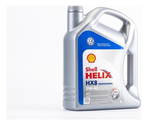 Imagen 1 de 11 de Aceite Shell Helix Hx8 Pro Av 5w40 Vw Polo India X 4 Litros