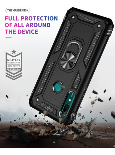 Funda Uso Rudo Golpes Para P Smart Z Carcasa+mica Rojo Huawei P Smart Z /y9 Prime 2019/honor 9x