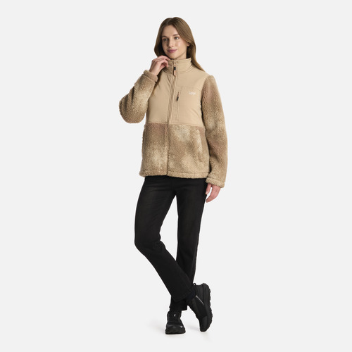 Polar Mujer Glaciar Sherpa-pro Jacket Print Caqui Lippi I25