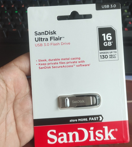 Pendrive Sandisk 16 Gb Usb 3.0 Metalico