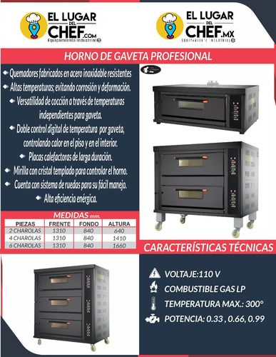 Horno De Gaveta Profesional La Tahona - Hga-36lp