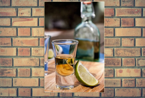 Vinilo Decorativo 50x75cm Tequila Shot Trago Bar Drin