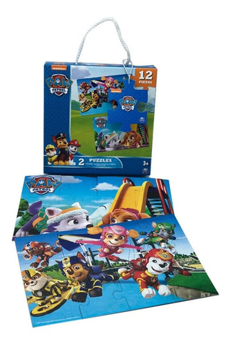 2 Puzzle Rompecabezas Paw Patrol 12 Piezas Delicias3