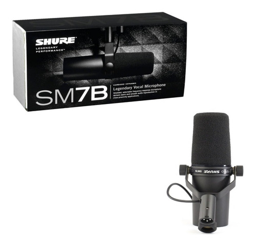 Imagen 1 de 3 de Shure Microfono Profesional De Radio Y Tv Sm7b Original