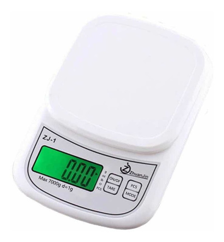 Imagen 2 de 4 de Balanza Pesa Digital Cocina 7 Kilos, Incluye Pilas
