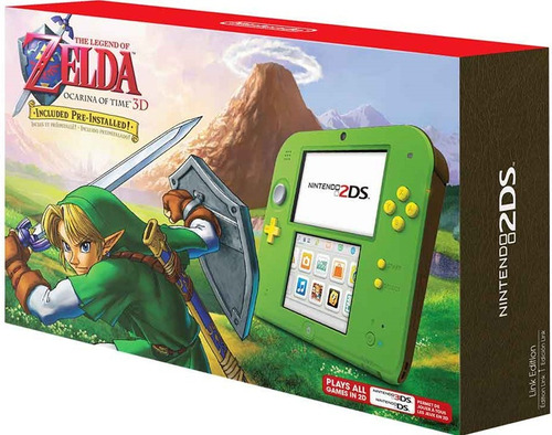 Nintendo 2ds + Juego Zelda Ocarina + Mem 4gb + Pro Pantalla