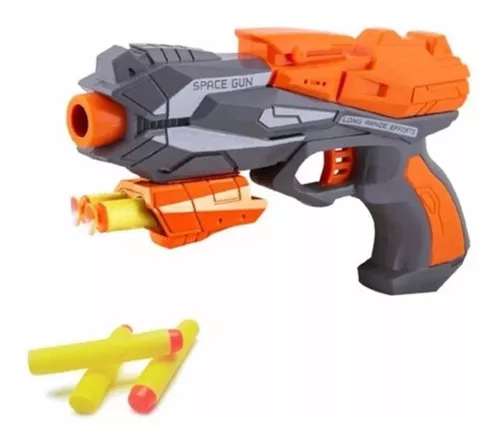 Super Arma Nerf Shooting Atira Dardos Grande 60cm + Cartucho