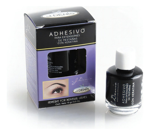 Adhesivo Extension De Pestañas Con Keratina J Denis Color Negro