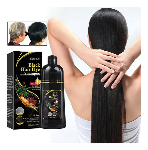- Shampoo Coloração Instantânea Para Cabelos Castanhos 100ml