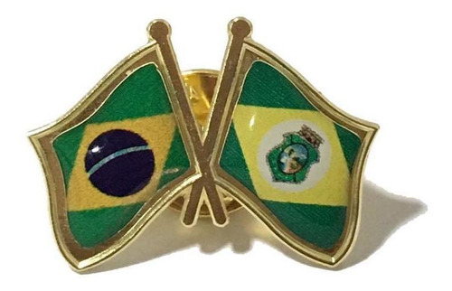 Pin Da Bandeira Do Brasil X Ceará