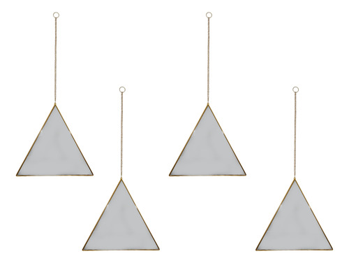 Set 4 Espejos Pared Para Colgar Triangular Marco De Espejo