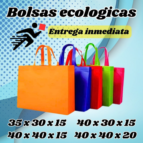 Bolsas Ecológicas Navideñas 40x40x15 Entrega Inmediata