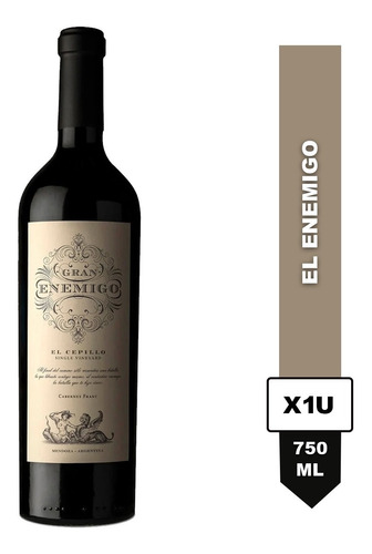 Vino El Enemigo El Cepillo Cabernet Franc 750ml