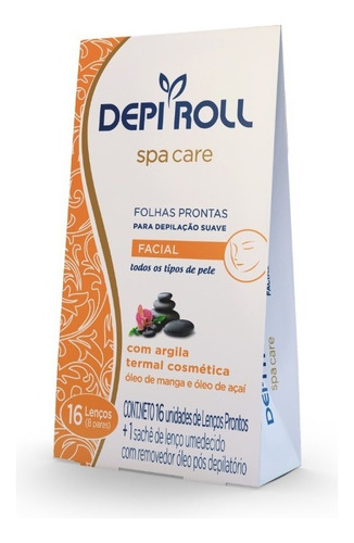 Folhas Prontas Para Depilação Facial Spa Care Depi Roll